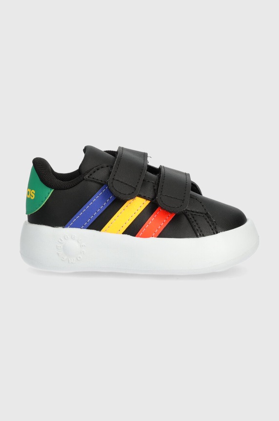 adidas sneakersy dziecięce GRAND COURT 2.0 CF I imitacja skóry licowej czarny IE1372