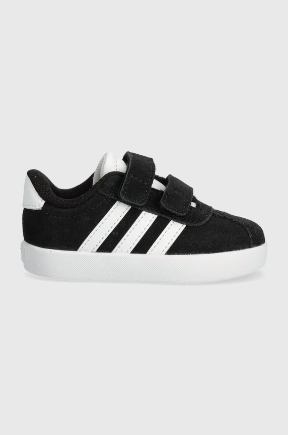 Detské semišové tenisky adidas VL COURT 3.0 CF I ID9158 čierna SS24