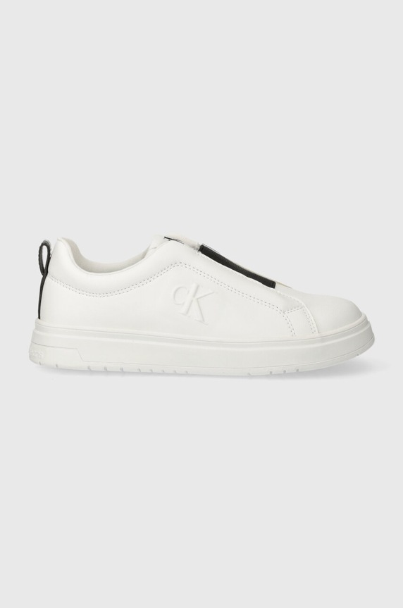 Calvin Klein Jeans sneakersy dziecięce syntetyczny biały V3X9.80861.30.34