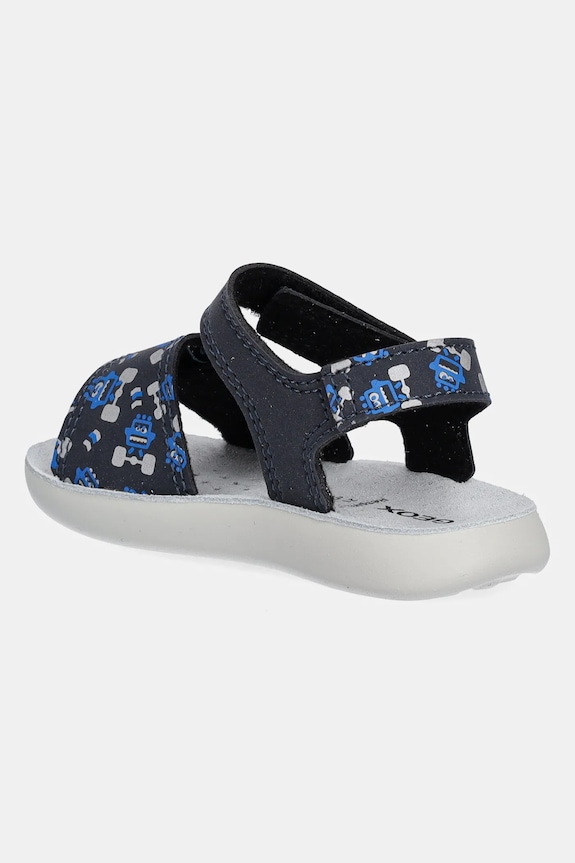 Мальчик Детские кожаные сандалии Geox SANDAL LIGHTFLOPPY B455SC.000CE. голубой