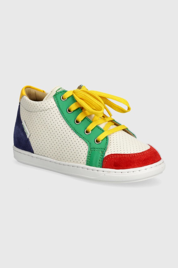 Shoo Pom sneakersy skórzane dziecięce BOUBA ZIP BOX wysoka multicolor Q4GRAV04.26.27