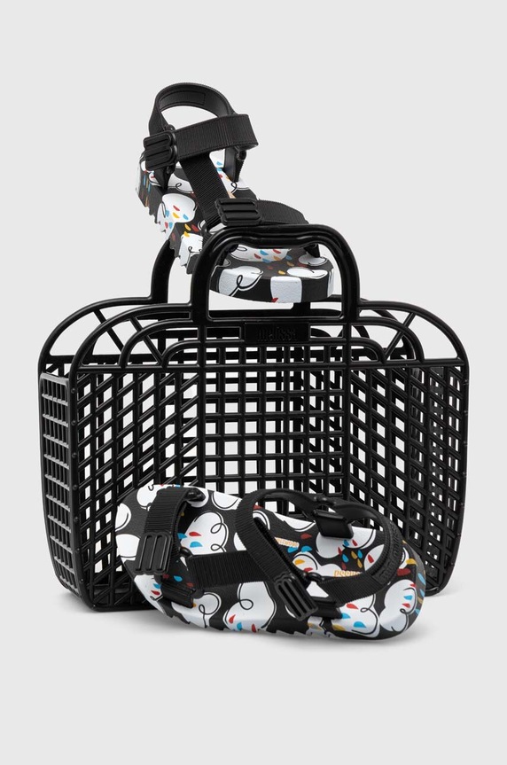 Melissa gyerek szandál PLAYTIME BB Planet friendly fekete M.35690