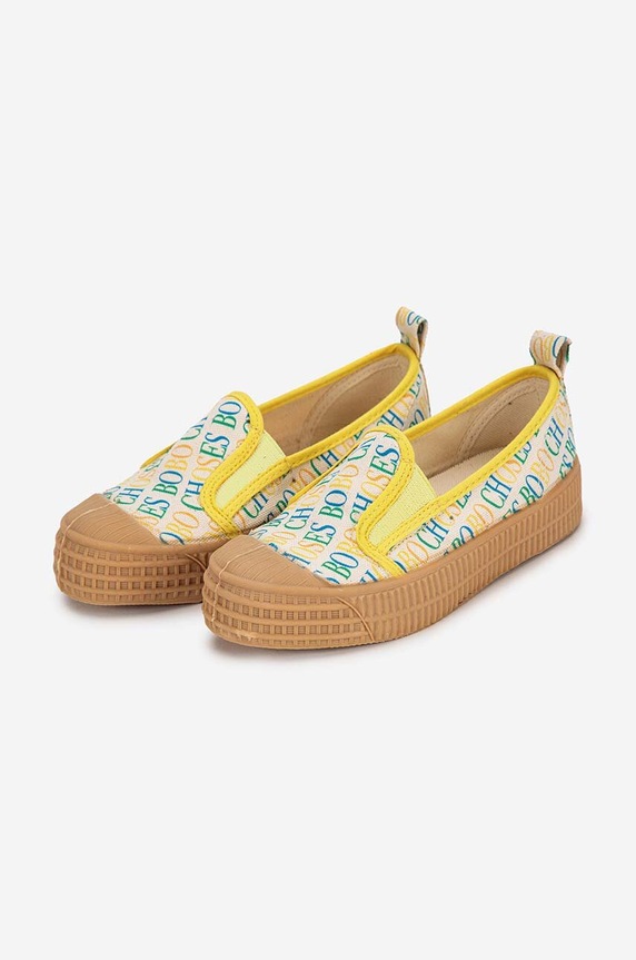 Bobo Choses scarpe da ginnastica bambini slip on giallo 124AI016