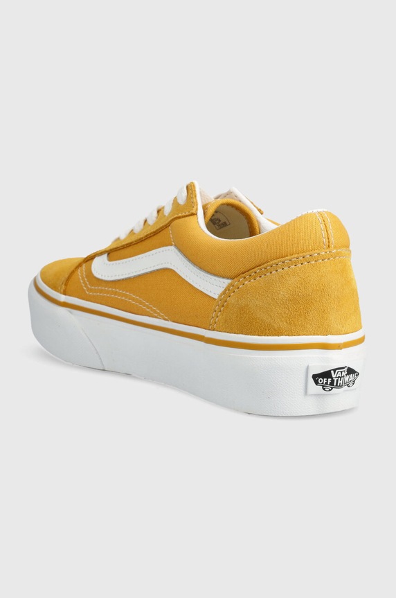 Chłopiec Vans tenisówki dziecięce Old Skool Platform VN0009PDLSV żółty
