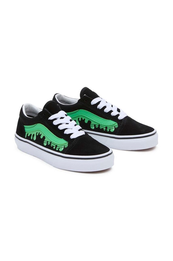 Παιδικά πάνινα παπούτσια Vans UY Old Skool δέρμα σαμουά μαύρο VN0005WVYJ7