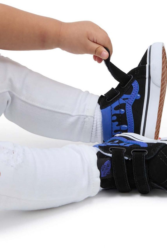 Vans trampki dziecięce SK8-Mid Reissue V skóra zamszowa czarny VN000CQ0Y61