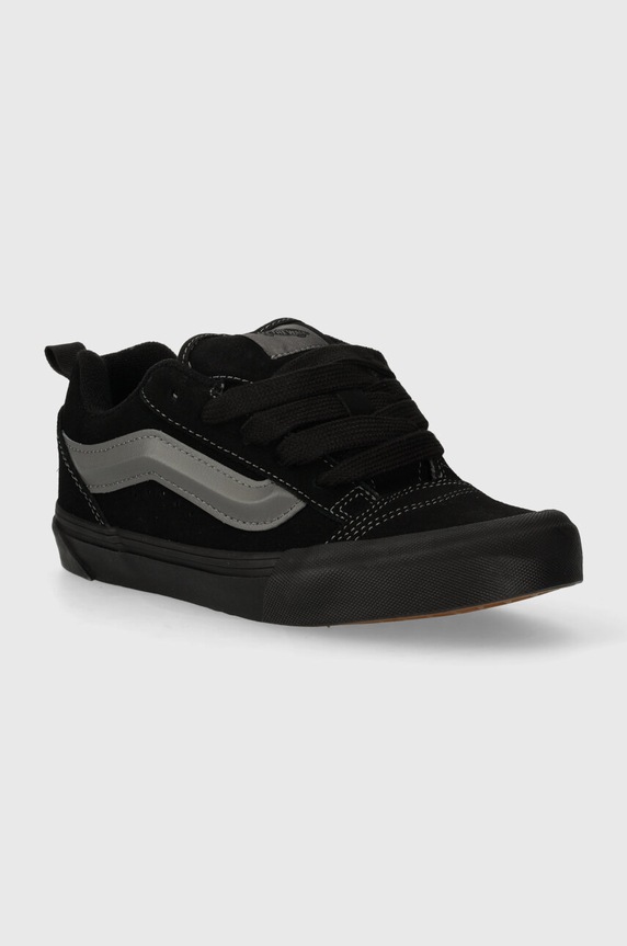 Vans tenisówki zamszowe dziecięce Knu Skool czarny VN000D2T5QP