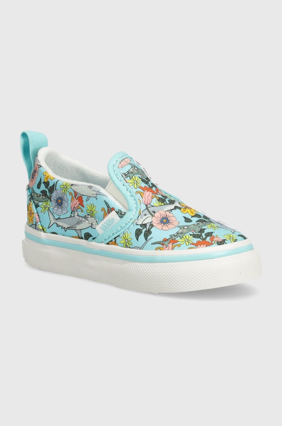 Vans tenisi copii TD Slip-On V textil turcoaz VN000UBSBER