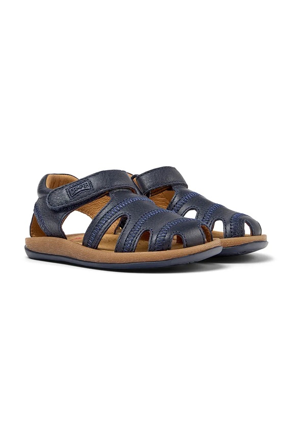 Camper sandały dziecięce skórzane 80372 granatowy SS26