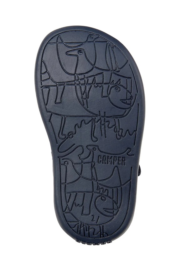 Camper sandały dziecięce skórzane 80372 granatowy