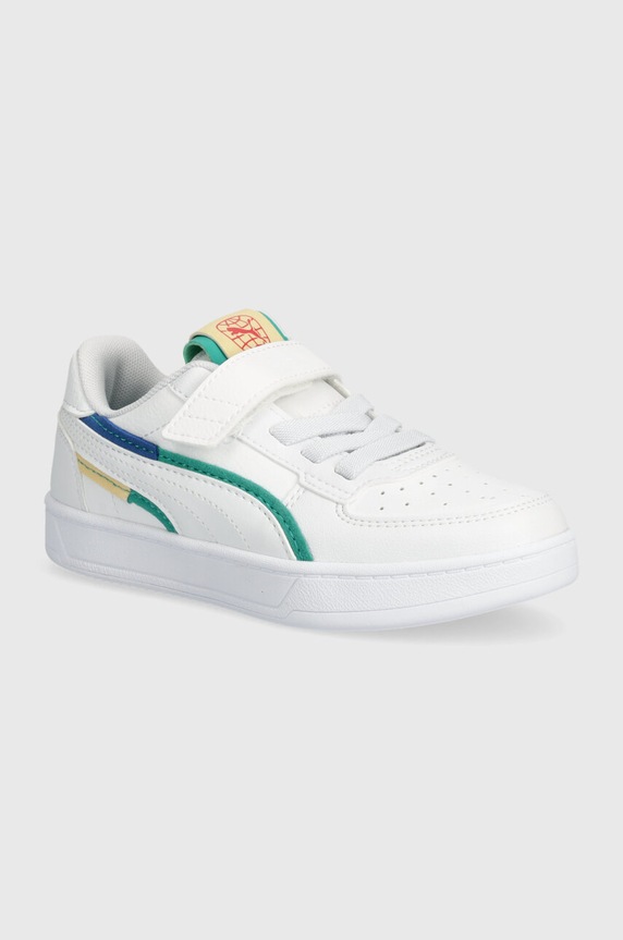 Дитячі кросівки Puma Puma Caven 2.0 Ready, Set, Better AC+ PS імітація лицьової шкіри білий 395446