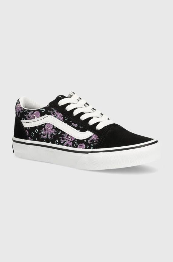 Vans tenisówki dziecięce skóra zamszowa czarny VN0005WVB5P1