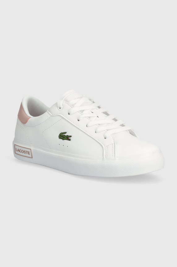 Lacoste sneakersy dziecięce Vulcanized sneakers imitacja skóry licowej biały 741SUJ0013