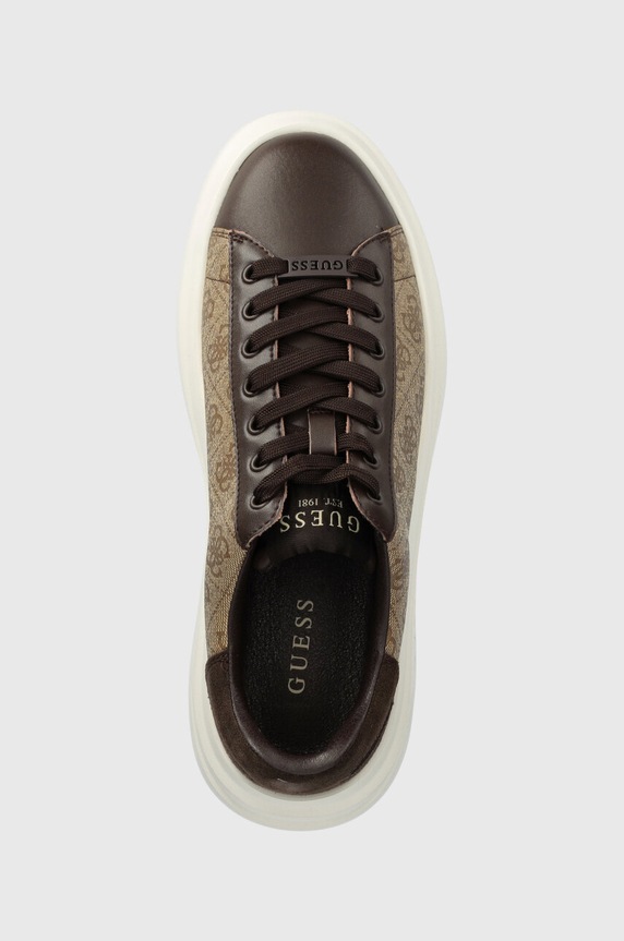 Guess sneakersy ELBA brązowy FMPVIB.FAL12.BEIBR