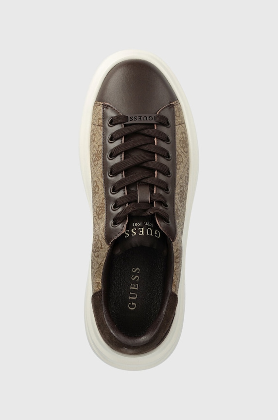 Guess sneakersy ELBA brązowy FMPVIB.FAL12.BEIBR