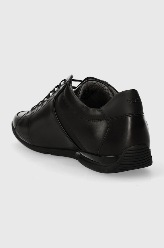 Obuwie BOSS sneakersy skórzane Saturn 50498282.001 czarny