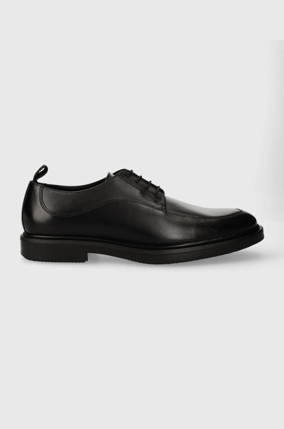 BOSS półbuty skórzane Larry eleganckie czarny 50511939.001