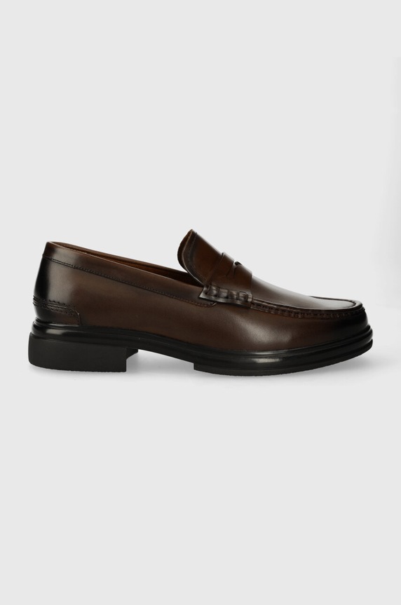 Aldo mokasyny skórzane Tucker skóra licowa brązowy 13713896.TUCKER