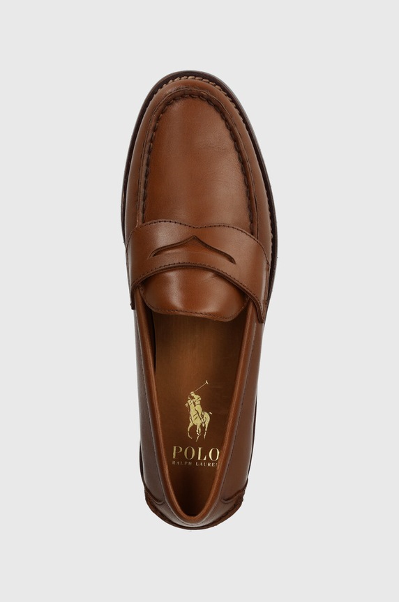 Kožené mokasíny Polo Ralph Lauren Alston Penny hnedá 803932221001.270