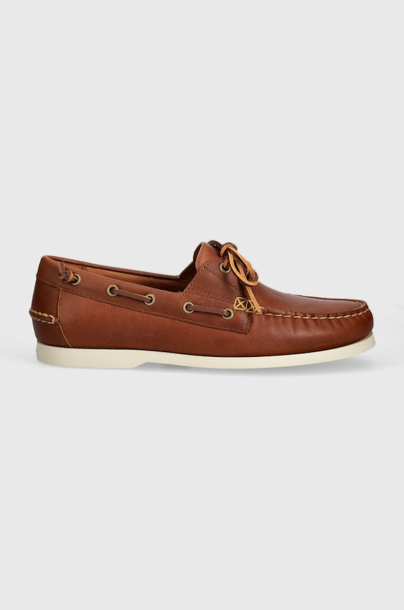 Polo Ralph Lauren bőr mokaszin Merton Boat 803932996002.270 barna SS24