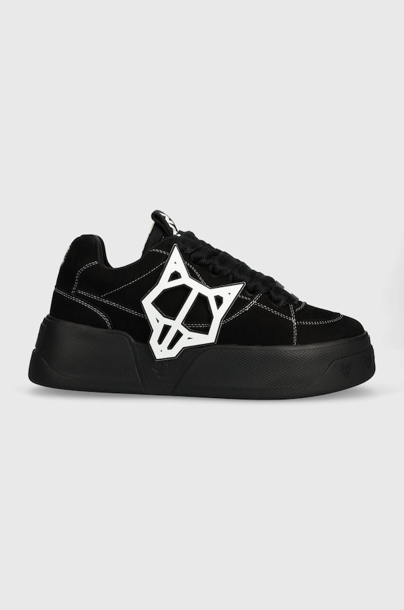 Naked Wolfe sneakers in camoscio Kosa bassa nero Kosa.Midnight.Black