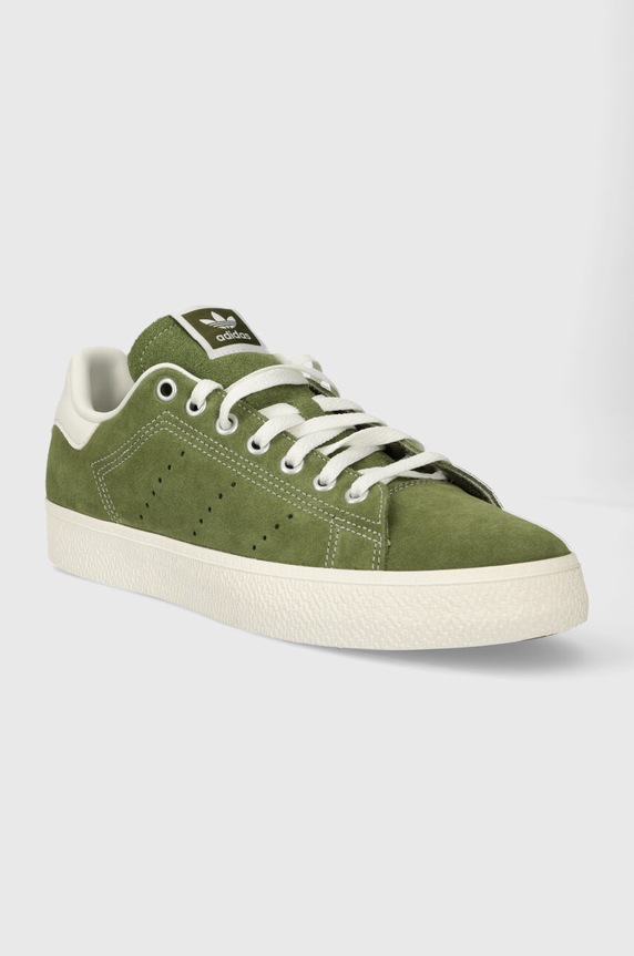 Замшевые кроссовки adidas Originals Stan Smith CS IF9324 зелёный SS24
