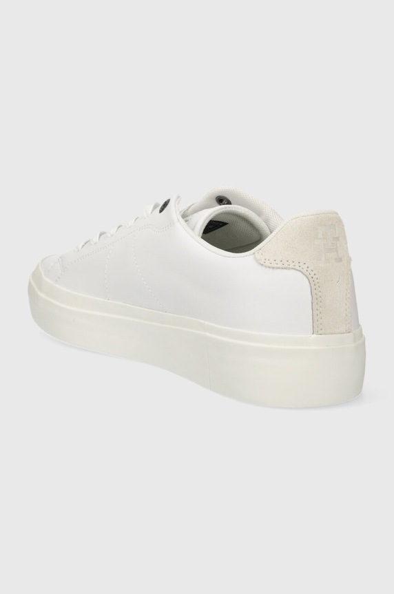 Cipők Tommy Hilfiger bőr sportcipő THICK VULC LOW PREMIUM LTH FM0FM04881 fehér