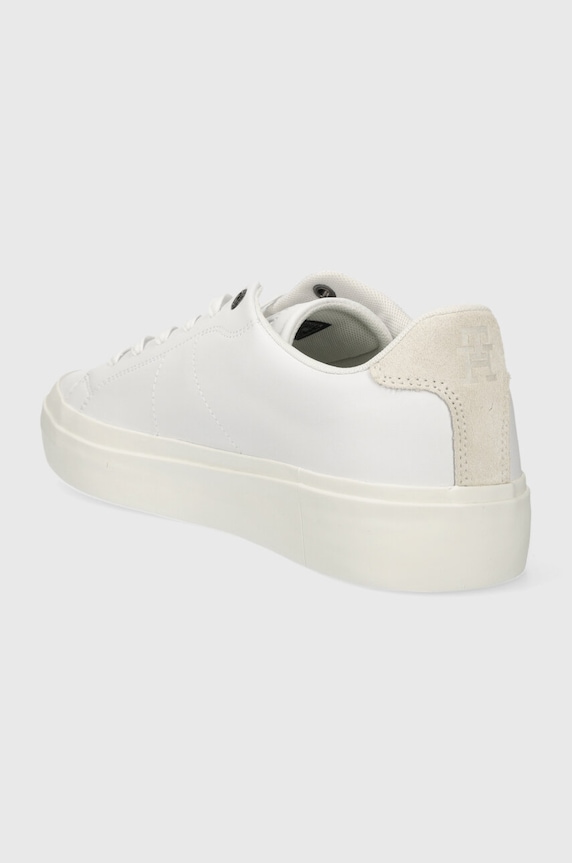 Cipők Tommy Hilfiger bőr sportcipő THICK VULC LOW PREMIUM LTH FM0FM04881 fehér