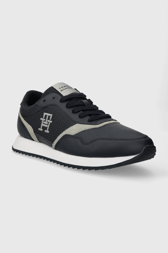 Tommy Hilfiger sportcipő RUNNER EVO MIX LTH MIX FM0FM04887 sötétkék SS24