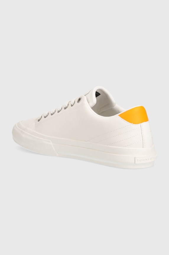 Boty Kožené tenisky Tommy Hilfiger TH HI VULC STREET LOW LTH ESS FM0FM04896 bílá