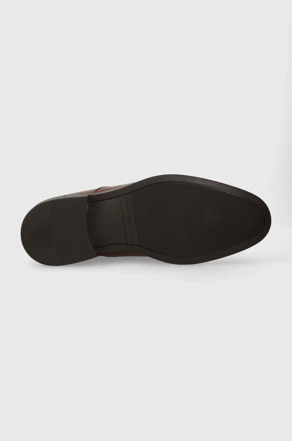 Tommy Hilfiger półbuty skórzane CORE RWB HILFIGER T LTH SHOE FM0FM04901 brązowy