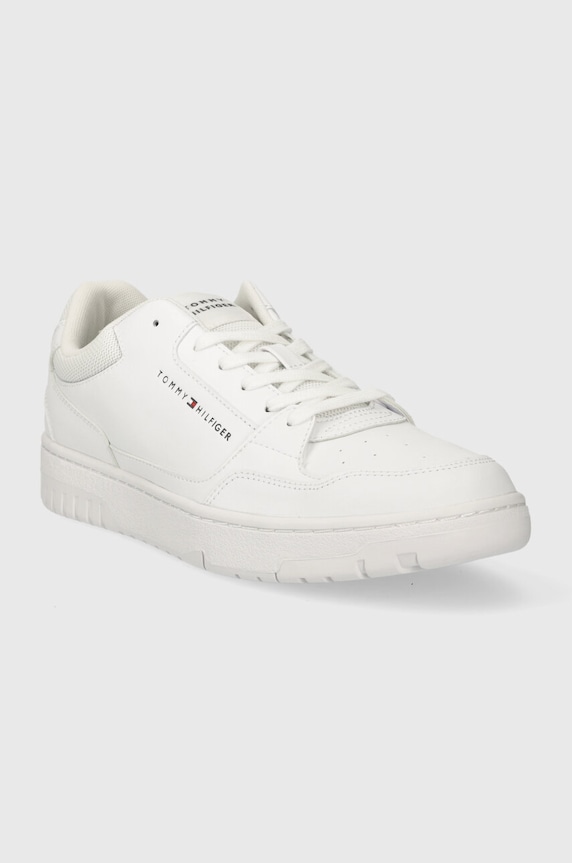 Tenisky Tommy Hilfiger TH BASKET CORE LEATHER ESS FM0FM05040 bílá NC24