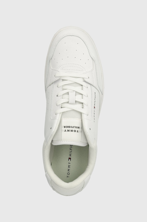 Tenisky Tommy Hilfiger TH BASKET CORE LEATHER ESS bílá FM0FM05040