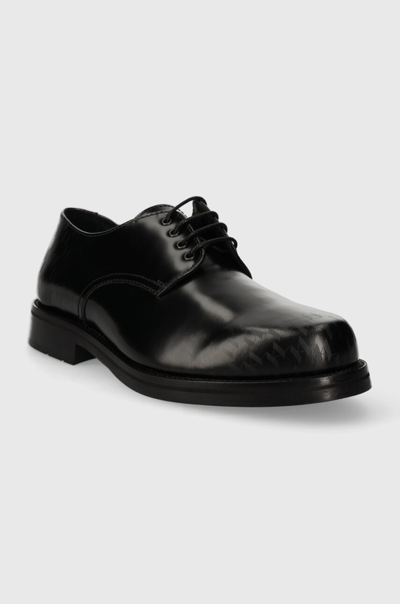 Karl Lagerfeld półbuty skórzane KRAFTMAN KL11423A.007 czarny SS24