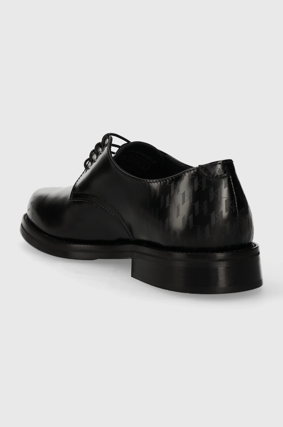 Obuwie Karl Lagerfeld półbuty skórzane KRAFTMAN KL11423A.007 czarny
