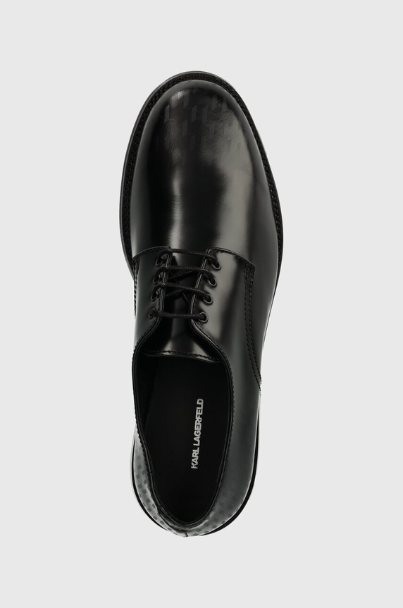Karl Lagerfeld półbuty skórzane KRAFTMAN czarny KL11423A.007