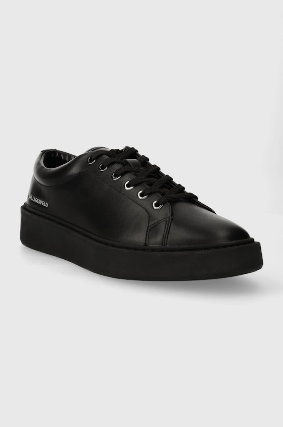 Karl Lagerfeld sneakersy skórzane FLINT KL53320A.000 czarny SS24