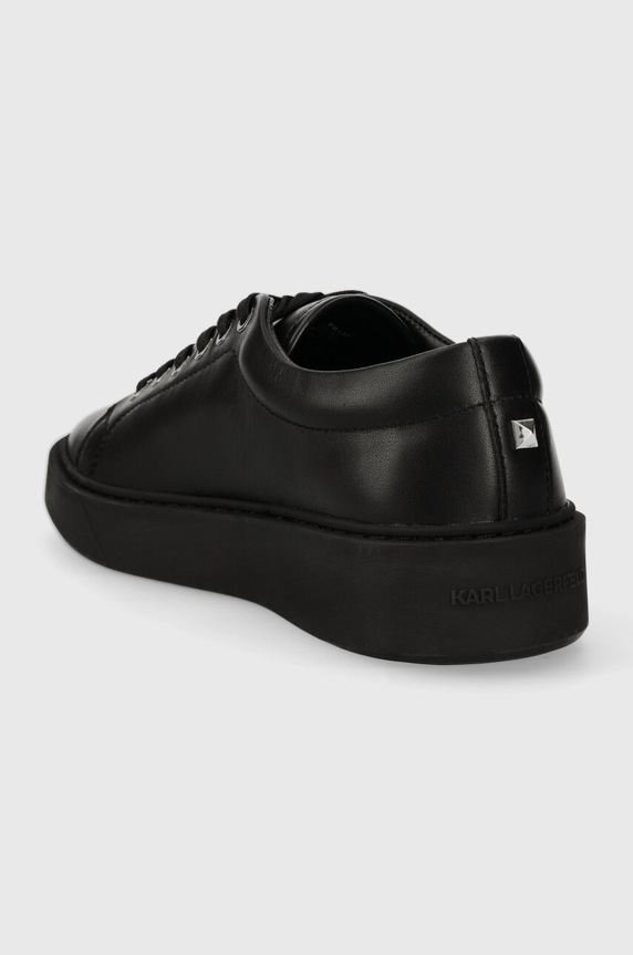 Obuwie Karl Lagerfeld sneakersy skórzane FLINT KL53320A.000 czarny