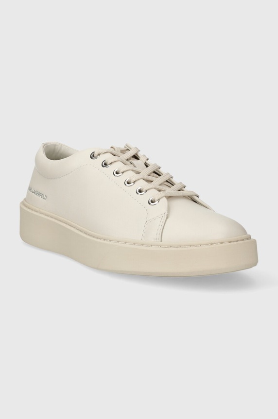 Δερμάτινα sneakers Karl Lagerfeld FLINT KL53320A.011 λευκό SS24