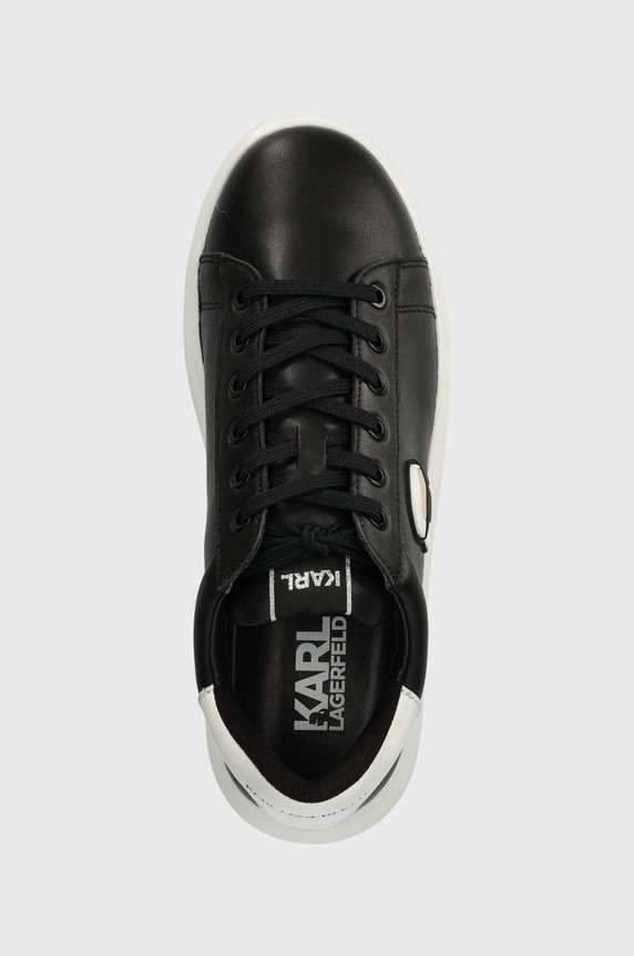 Karl Lagerfeld sneakersy skórzane KAPRI MENS czarny KL52530N.000