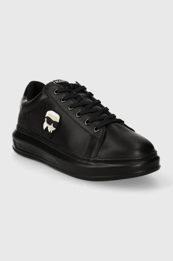 Kožené tenisky Karl Lagerfeld KAPRI MENS KL52530N.00X čierna SS24