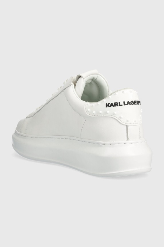 Obuwie Karl Lagerfeld sneakersy skórzane KAPRI MENS KL52574.01W biały