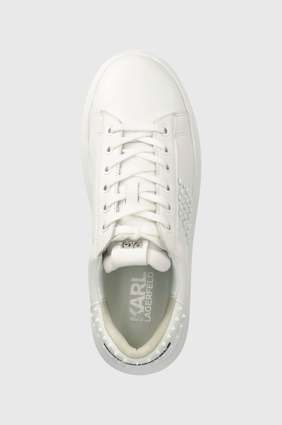 Karl Lagerfeld sneakersy skórzane KAPRI MENS biały KL52574.01W