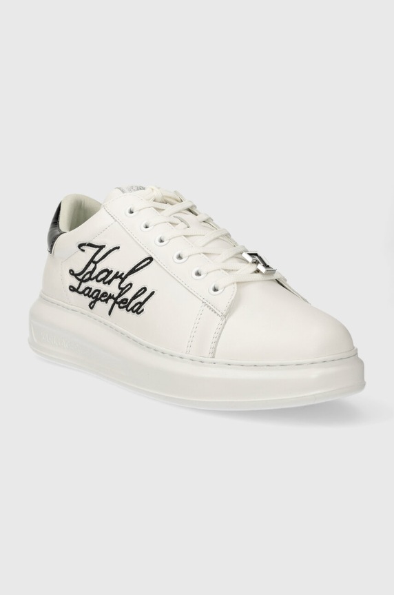 Δερμάτινα sneakers Karl Lagerfeld KAPRI MENS KL52510S.011 λευκό SS24