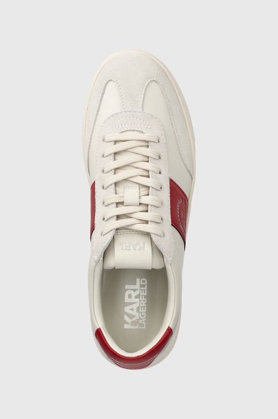 Δερμάτινα sneakers Karl Lagerfeld KOURT III λευκό KL51524.01D