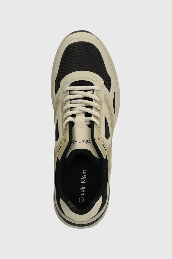 Calvin Klein sneakersy LOW TOP LACE UP beżowy HM0HM01363