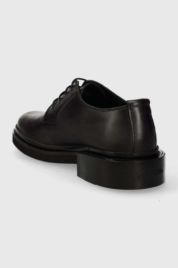 Obuwie Calvin Klein półbuty skórzane POSTMAN DERBY HM0HM01356 czarny