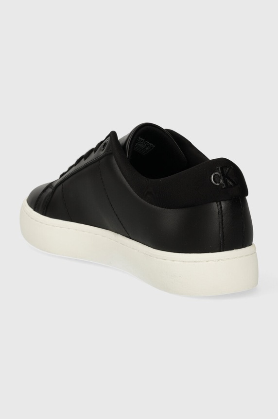 Boty Kožené sneakers boty Calvin Klein Jeans CLASSIC CUPSOLE LOW ML LTH YM0YM00864 černá