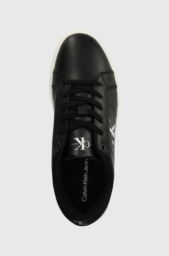 Kožené sneakers boty Calvin Klein Jeans CLASSIC CUPSOLE LOW ML LTH černá YM0YM00864