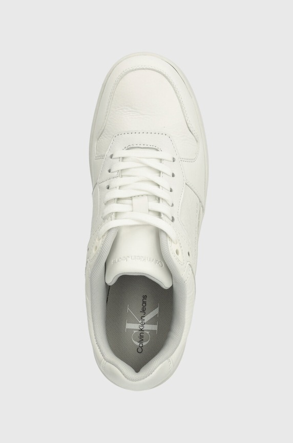 Calvin Klein Jeans sportcipő BASKET CUPSOLE LOW LTH IN SAT fehér YM0YM00867